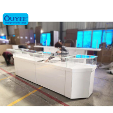 Led Light Jewelry Display Case Glass Counter Jewelry Furniture Commercial Jewelry Display Mall Jewellery Kiosk